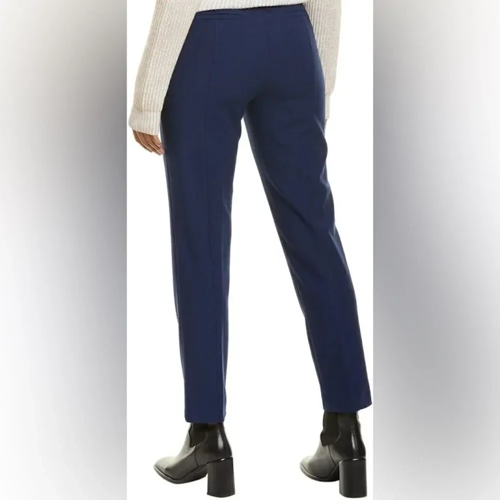 Tory Burch Womens Vanner Ponte Seamed Pants Blue Size 14 NWT